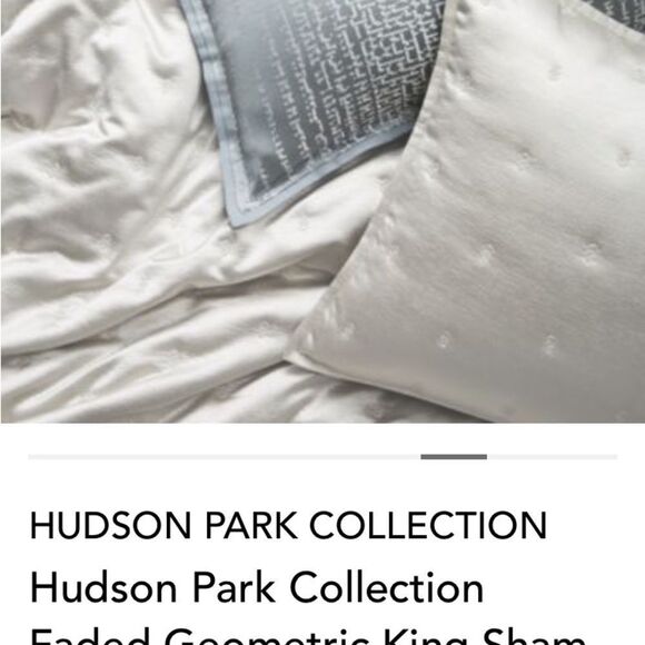 Hudson Park Collection
Faded Geometric King Sham. Color: Slate - Picture 7 of 9